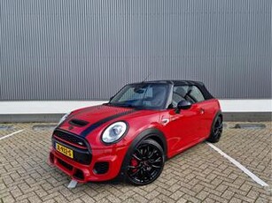 Mini John Cooper Works S Cabrio JCW 2.0 Cooper Chili 232pk Leder Union Jack Dak & Lichten Leder Navi Camera