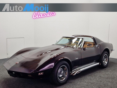 Chevrolet Corvette C3 Manual 250 BHP L82 350 V8 / 4-Speed / Matching Numbers Chrome Bumper Sidepipes / 1973 One year only / Targa, oldtimer, bj 1973