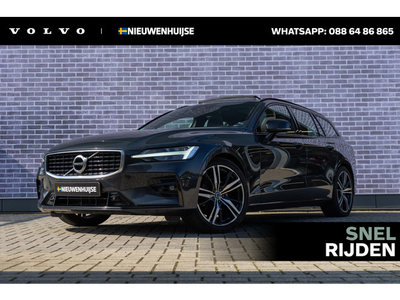 Volvo V60 D4 R-Design | Navi | Schuif-/Kanteldak | Stoel-/Stuurverwarming | Trekhaak | Memory | Keyless | DAB | Standkachel | Elek. Achterklep | 19