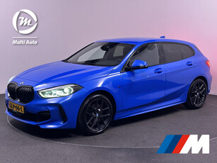 BMW 1-serie 120i M Sport Misano Blauw Metallic 178pk | Half Lederen Sportstoelen | Apple Carplay | Sfeerverlichting | Navigatie | L.M. 18