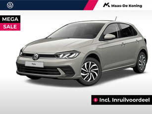 Volkswagen Polo Life Edition 1.0 TSI 95 pk 5 versn. Hand · Achteruitrijcamera · Regensensor · Private lease ,- € 434 per maand · MEGA Sale