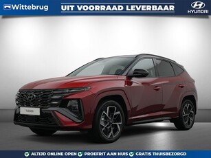 Hyundai Tucson 1.6 T-GDI HEV N Line FACELIFT Hybride Automaat met Navigatie, Climate Control en 360 graden camera Uit voorraad leverbaar!