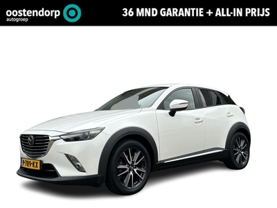 Mazda CX-3 2.0 SkyActiv-G 120 GT-M | Automaat | Navigatie | Cruise Control Adaptief | Climate Control | Parkeersensoren | Parkeercamera | Trekhaak! | 36Mnd. Garantie | Rijklaar! |