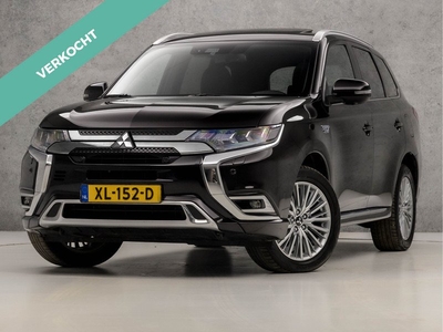 Mitsubishi Outlander 2.4 PHEV Instyle 225Pk Automaat (SCHUIFDAK, 360 CAMERA, STUUR/STOELVERWARMING, KEYLESS, GETINT GLAS, LEDEREN SPORTSTOELEN, LED KOPLAMPEN, LANE ASSIST, ZWART HEMEL, NIEUWSTAAT)