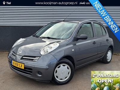 Nissan Micra 1.2 Visia Airco, Trekhaak, Goed onderhouden, 5-deurs, Metallic lak,