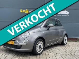 Fiat 500 1.2 Lounge *airco *panorama *chroompack *VERKOCHT*