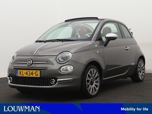 Fiat 500C 0.9 TwinAir Turbo Lounge | Climate Control | Leder | Parkeersensoren | Navigatie |