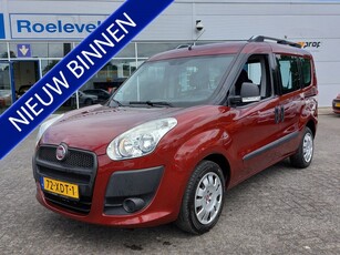 Fiat Doblò 1.4 95PK Dynamic 5-Persoons | Origineel NL | Airco | Elek.Ramen+Spiegels | Centrale Vergendeling+Afstand | Stuurbekrachtiging | Dakrails