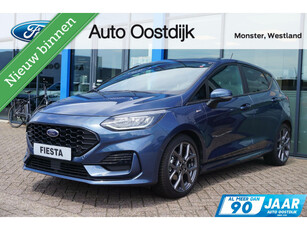 Ford Fiesta 1.0 EcoBoost ST-Line 125PK Winterpack Camera Adaptieve Cruise Climate Keyless Carplay-Navi Privacy Glass Full LED 17* Inch Velgen *Sportief*