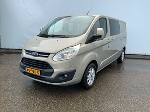 Ford Transit Custom 290 2.2 TDCI L2H1 Limited Dub Cab Dub Schuifdeur Airco Cruise Leer Trekhaak 2350kg Euro 5. Camera