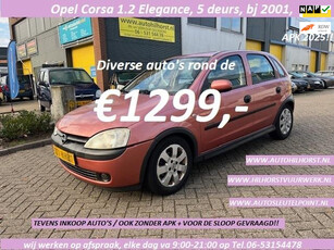 Opel Corsa 1.2-16V Elegance , van particulier, meeneemprijs / wij werken uitsluitend op tel. afspraak!