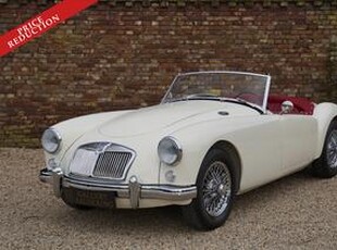 MG MG A MGA 1500 Roadster Restored condition, Heritage certificated, Old English White over Red leather