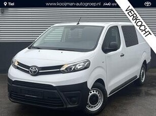 Toyota PROACE Worker 2.0 D-4D Live Dubbele Cabine Nieuw uit voorraad leverbaar, dubbel cabine 6-Zits, Apple Carplay & Android auto