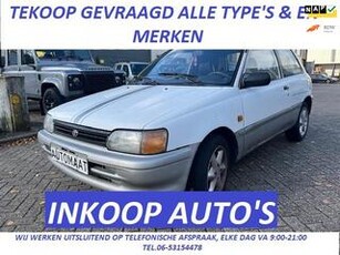 Toyota STARLET 1.3i AUTO'S ALLE TYPE'S / WIJ WERKEN UITSLUITEND OP TELEFONISCHE AFSPRAAK!!