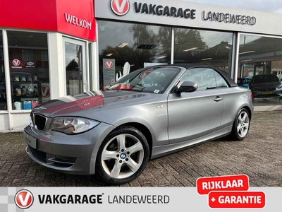 BMW 1 Serie Cabrio 120i High Executive, AUTOMAAT, LEER, 1e EIG, Rijklaar!