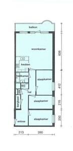 Appartement in Rotterdam met 3 kamers