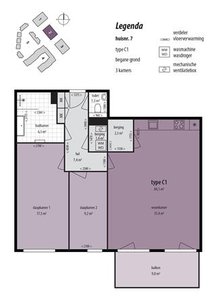 Appartement in Leiden met 3 kamers