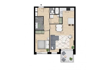 Huur 2 slaapkamer appartement van 63 m² in Noordelijke IJ-oevers-West