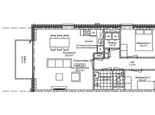 Huur 2 slaapkamer appartement van 77 m² in Arnhem