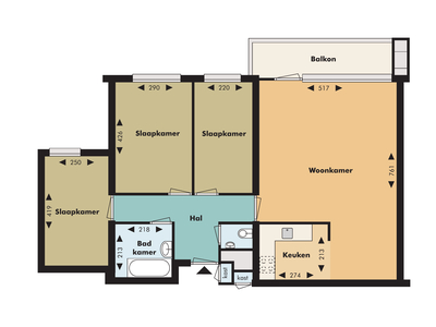 Appartement in Eindhoven met 3 kamers