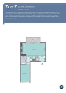 Appartement in Veenendaal met 2 kamers