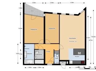 Huur 3 slaapkamer appartement van 95 m² in Rotterdam