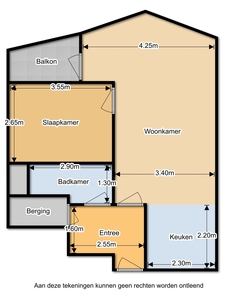 Appartement in Terneuzen met 2 kamers