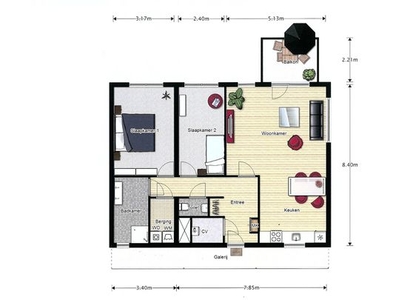 Huur 1 slaapkamer appartement van 86 m² in Bennekom