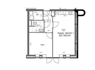 Huur 1 slaapkamer appartement van 54 m² in Eindhoven