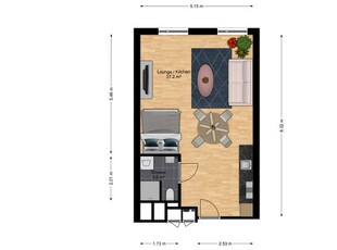 Huur 1 slaapkamer appartement van 41 m² in Amsterdam