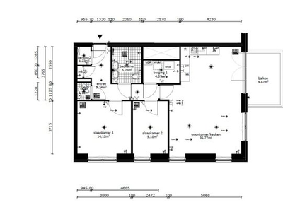 Huur 2 slaapkamer appartement van 84 m² in Amersfoort