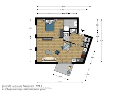 Appartement Maagdendries in Maastricht