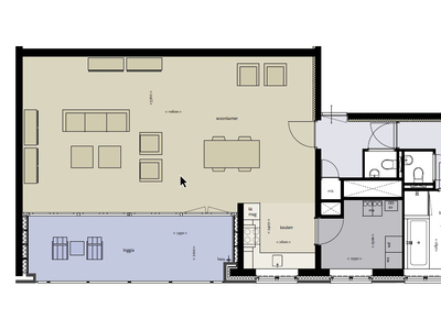 Appartement in Tilburg met 2 kamers