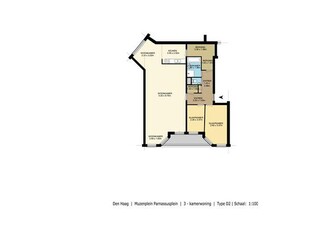 Huur 3 slaapkamer appartement van 115 m² in Den Haag