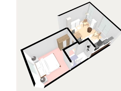 Huur 1 slaapkamer appartement van 30 m² in Maastricht