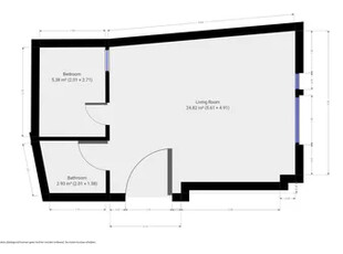 Huur 1 slaapkamer appartement van 33 m² in Leiden