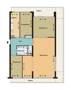 Appartement in Rijswijk met 3 kamers