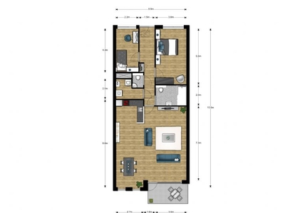 Appartement in Zwolle met 2 kamers