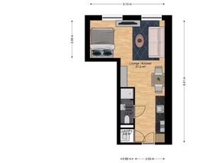 Huur 1 slaapkamer appartement van 30 m² in Amsterdam