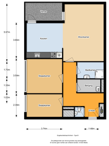 Appartement in Arnhem met 3 kamers