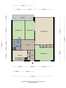 Appartement in Breda met 3 kamers