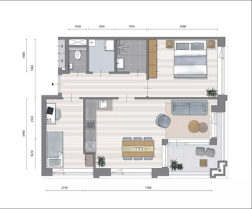 Appartement in Amsterdam met 3 kamers